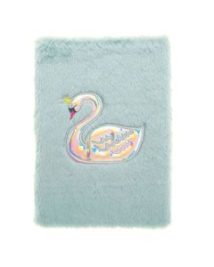 Pyrus A5 Peluş Defter - Kuğu 