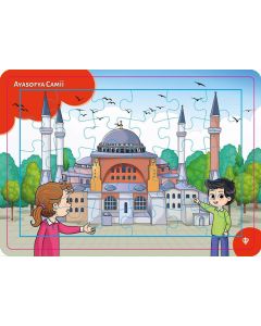  4-6 Yaş Değerli Mekanlar Ayasofya Cami Puzzle 30 Parça