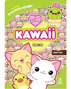 Kawaii Gülümse - En Tatlı Çıkartmalı Boyama Kitabı