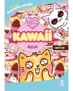 Kawaii Neşelen! En Tatlı Çıkartmalı Boyama Kitabı
