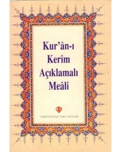 Kur'an-ı Kerim ve Açıklamalı Meali  Plastik Kapak Bilgisayar Hattı Cep Boy (Ciltli)