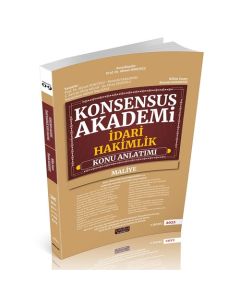 Konsensus Akademi İdari Hakimlik Konu Anlatımı - Maliye