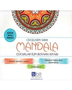Çizgilerin Sırrı - Mandala Çocuklar İçin Boyama Kitabı