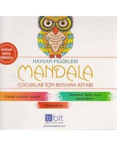 Hayvan Figürleri - Mandala Çocuklar İçin Boyama Kitabı