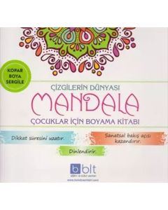 Çizgilerin Dünyası Mandala - Çocuklar İçin Boyama Kitabı