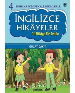 4.Sınıflar İçin Renkli Resimlerle İngilizce Hikayeler Seti - 10 Hikaye Bir Arada