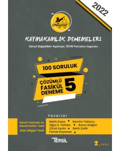 2022 İmtiyaz Kaymakamlık Sınavı Çözümlü 5 Deneme