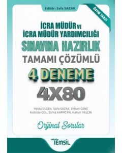 İcra Müdür ve İcra Müdür Yardımcılığı Sınavına Hazırlık Tamamı Çözümlü 4 Deneme