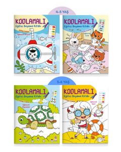 Kodlamalı Eğitici Boyama Kitabı 4-6 Yaş (4 Kitap Takım)