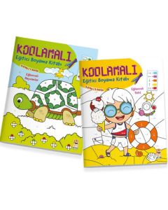 Kodlamalı Eğitici Boyama Seti - 2 Kitap Takım
