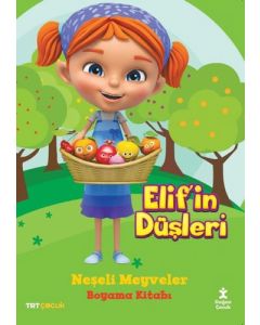 TRT Çocuk - Elif'in Düşleri Neşeli Meyveler Boyama Kitabı