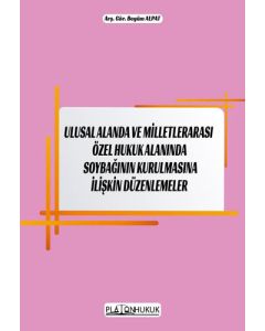 Ulusal Alanda ve Milletlerarası Özel Hukuk Alanında Soybağının Kurulmasına İlişkin Düzenlemeler 
