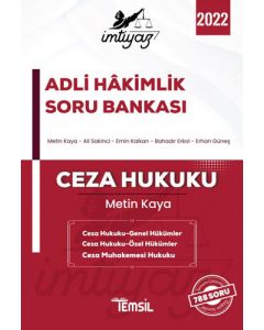 İmtiyaz 2022 Adli Hakimlik Soru Bankası - Ceza Hukuku 