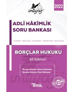 İmtiyaz 2022 Adli Hakimlik Soru Bankası - Borçlar Hukuku