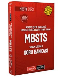 2023 Diyanet İşleri Başkanlığı Mesleki Bilgiler Seviye Tespit Sınavı MBSTS - Tamamı Çözümlü Soru Bankası