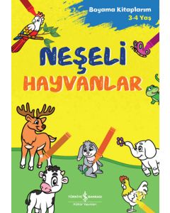 Neşeli Hayvanlar - Boyama Kitaplarım 3-4 Yaş