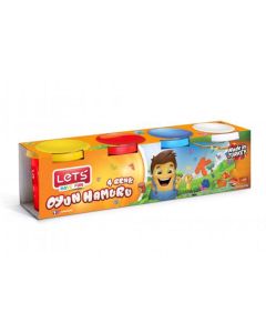 Let's 4 Renk Oyun Hamuru 460 Gr