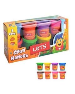Let's Oyun Hamuru 8 Renk 800 Gr