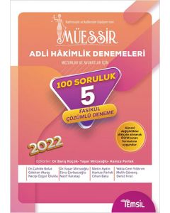 Müessir Adli Hakimlik Denemeleri - 100 Soruluk 5 Fasikül Deneme