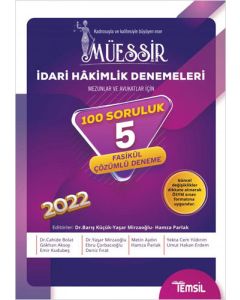 Müessir İdari Hakimlik Denemeleri Çözümlü