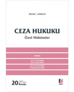 Ceza Hukuku Özel Hükümler (Ciltli)