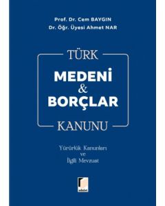 Türk Medeni & Borçlar Kanunu (Ciltli)
