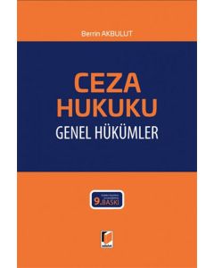  Ceza Hukuku Genel Hükümler (Ciltli)
