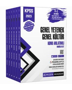 2023 KPSS Genel Yetenek Genel Kültür Konu Anlatımlı Modüler Set (6 Kitap)