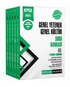 2023 KPSS Genel Yetenek Genel Kültür Tamamı Çözümlü Soru Bankası Seti - 5 Kitap