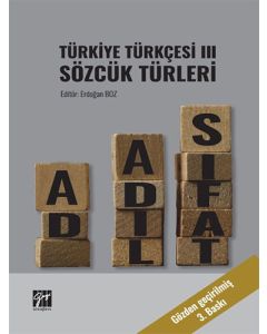 Türkiye Türkçesi III - Sözcük Türleri