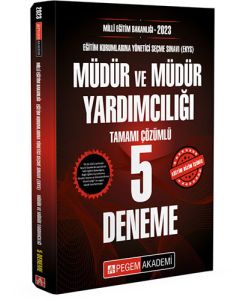 2023 Milli Eğitim Bakanlığı (EKYS) Müdür ve Müdür Yardımcılığı Tamamı Çözümlü 5 Deneme