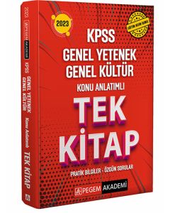 2023 KPSS Genel Yetenek Genel Kültür Konu Anlatımlı Tek Kitap