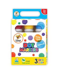 Lino Dot Markers 3' lü Yıkanabilir Boya