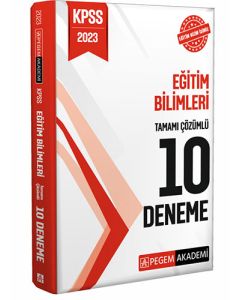 2023 KPSS Eğitim Bilimleri Tamamı Çözümlü 10 Deneme