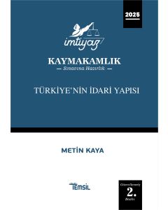 İMTİYAZ Türkiye'nin İdari Yapısı Kaymakamlık Konu Anlatım Kitabı