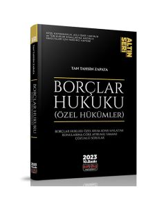 Borçlar Hukuku Özel Hükümler Konu Anlatımı