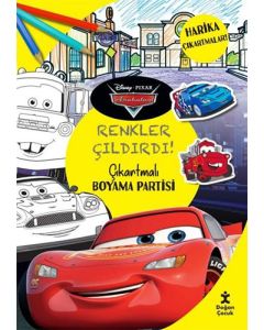 Disney Pixar Arabalar Renkler Çıldırdı! Çıkartmalı Boyama Partisi