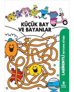 Küçük Bay ve Bayanlar - Labirentli Boyama Kitabı
