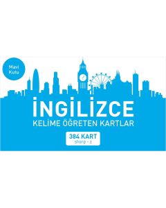 İngilizce Kelime Öğreten Kartlar (Mavi Kutu)