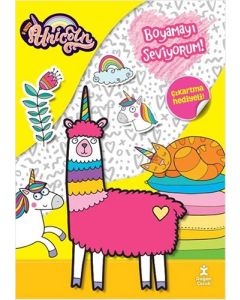 I Love Unicorn - Boyamayı Seviyorum! Çıkartma Hediyeli