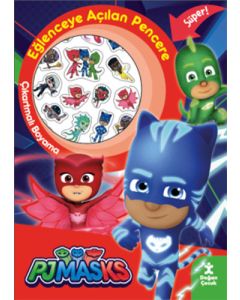 Pjmasks Eğlenceye Açılan Pencere Çıkartmalı Boyama Kitabı