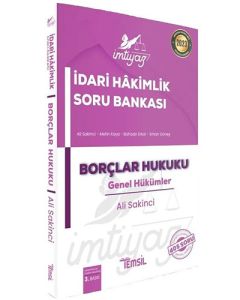 İmtiyaz İdari Hakimlik Soru Bankası – Borçlar Hukuku Genel Hükümler