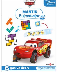 Disney Eğitsel Arabalar Çıkartmalı - Mantık Bulmacaları
