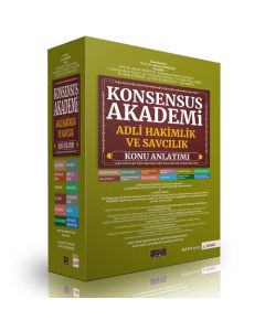 Konsensus Akademi Adli Hakimlik ve Savcılık Konu Anlatımı 