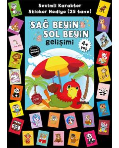 Stickerlı 4+ Yaş Sağ Beyin Sol Beyin Gelişimi