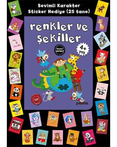 Stickerlı 4+ Yaş Renkler ve Şekiller