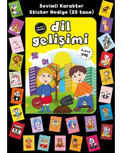 Stickerlı 3+4+5 Yaş Dil Gelişimi