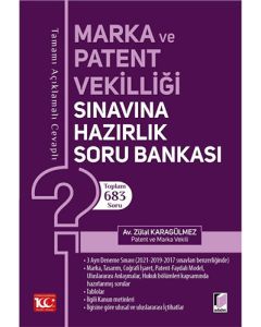 Marka ve Patent Vekilliği Sınavına Hazırlık Soru Bankası