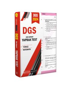 2024 Dgs Çek Kopart Yaprak Test