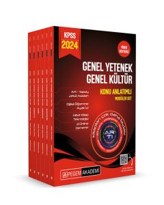 2024 KPSS Genel Yetenek Genel Kültür Lisans Konu Anlatımlı Modüler Set (6 Kitap)
